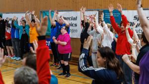 Athlet:innen Special Olympic Badminton Turnier